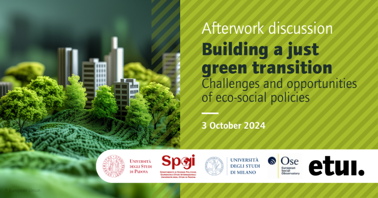 October 2024 – Workshop “Challenges and Opportunities of Eco-Social Policies”